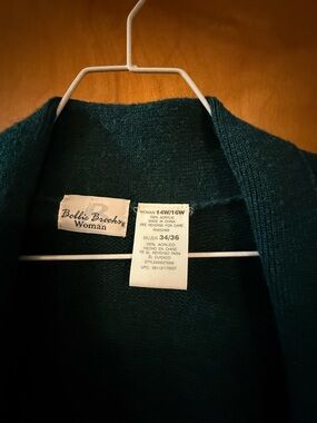 Bobbie Brooks Woman Dark Teal Open Cardigan